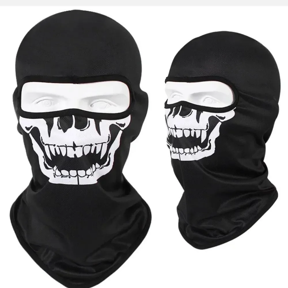 Tactical Skull Ghost Printed Full Face Mask Balaclava Halloween Ski Motorcycle